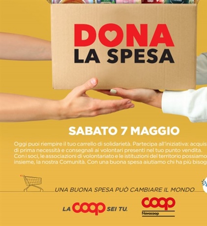 Dona la spesa: riparte la campagna di solidarietà di Nova Coop