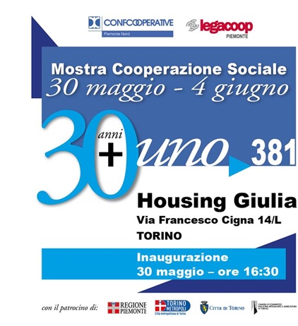 Tappa a Torino per la mostra “30 anni e oltre di cooperazione sociale”