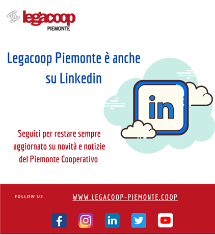 Legacoop Piemonte è anche su Linkedin