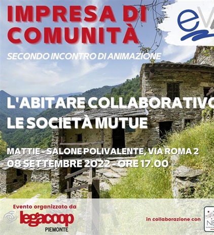 Impresa di comunità: un incontro sull'abitare collaborativo e società mutue