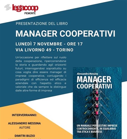 Presentazione del libro "Manager Cooperativi" lunedì 7 novembre
