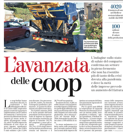 La cooperazione biellese sulle pagine de La Stampa