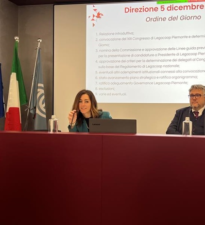 La direzione di Legacoop Piemonte avvia i lavori per il 13° Congresso