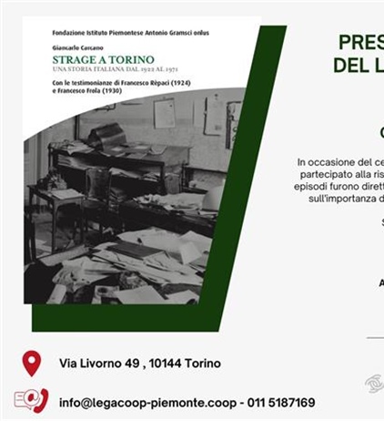 Presentazione della ristampa di “Strage a Torino” di Giancarlo Carcano:...