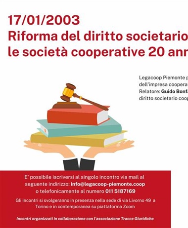 Le cooperative a 20 anni dalla riforma del diritto societario: ciclo di...
