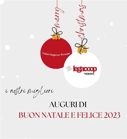 Buone Feste da Legacoop Piemonte