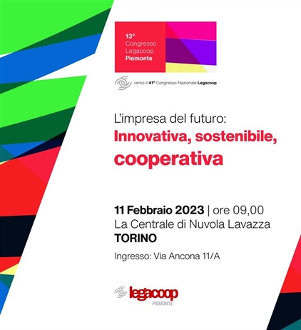 11 febbraio ore 9.00: 13° Congresso di Legacoop Piemonte