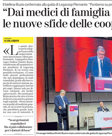 L'intervista al presidente Buzio su La Stampa di Biella