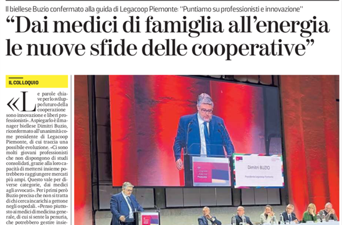 L'intervista al presidente Buzio su La Stampa di Biella