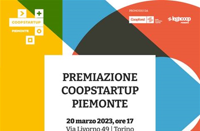 20 marzo ore 17: premiazione Coopstartup Piemonte