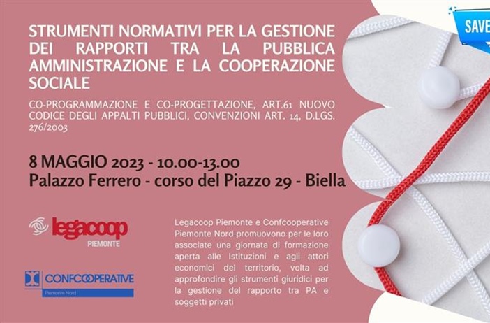8 maggio, ore 10: a Biella "Strumenti normativi per la gestione dei...