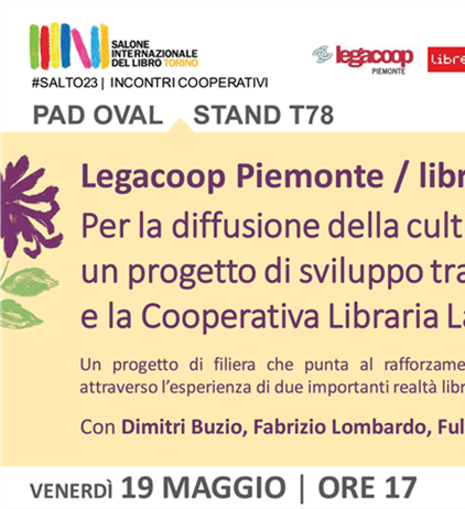 Legacoop Piemonte al XXXV Salone del Libro: tutte le iniziative