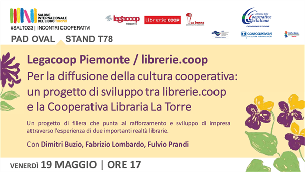 Legacoop Piemonte al XXXV Salone del Libro: tutte le iniziative