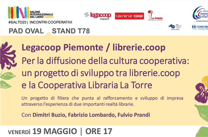 Legacoop Piemonte al XXXV Salone del Libro: tutte le iniziative