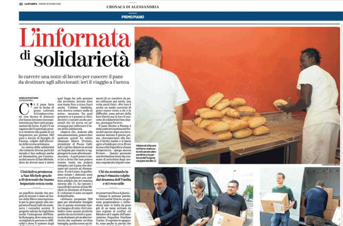 L’infornata di solidarietà: la cooperativa Pausa Cafè produce pane per...