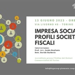 Impresa sociale, seminario di approfondimento martedì 13 giugno ore 14.30