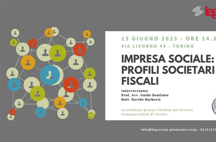 Impresa sociale, seminario di approfondimento martedì 13 giugno ore 14.30