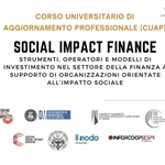 "Social Impact Finance" di Cuap, pre-immatricolazioni entro il 18 settembre