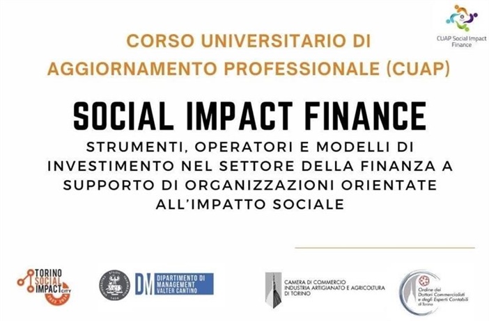 "Social Impact Finance" di Cuap, pre-immatricolazioni entro il 18 settembre