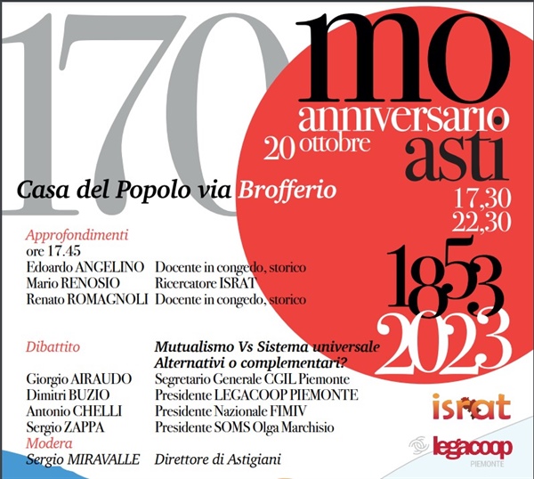 Ad Asti si celebrano i 170 anni del primo congresso Soms