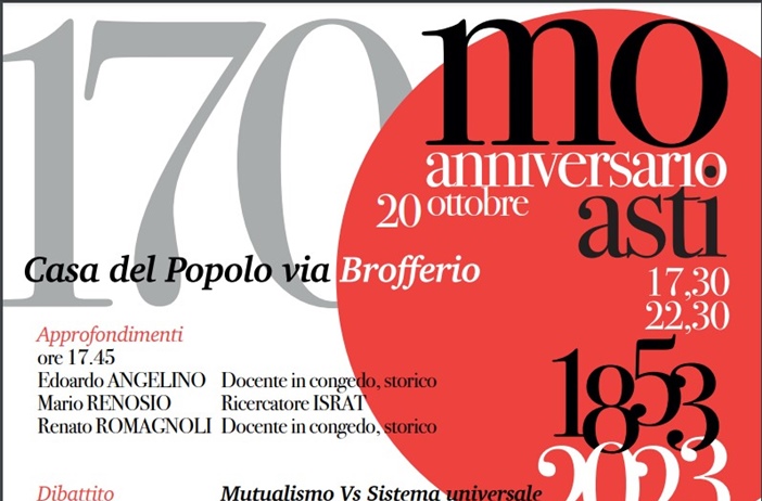 Ad Asti si celebrano i 170 anni del primo congresso Soms