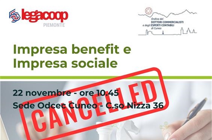 A Cuneo un seminario su Impresa benefit e Impresa sociale con l'Ordine...