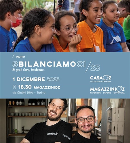 Sbilanciamoci/23: CasaOz e i MagazziniOz incontrano amici e sostenitori