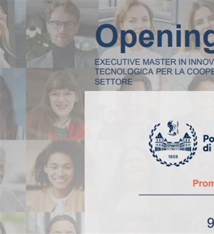 Al via l’Executive Master in Innovazione Sociale e Tecnologica per la...