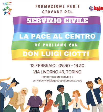 La Pace al centro: evento del Servizio Civile con Don Ciotti