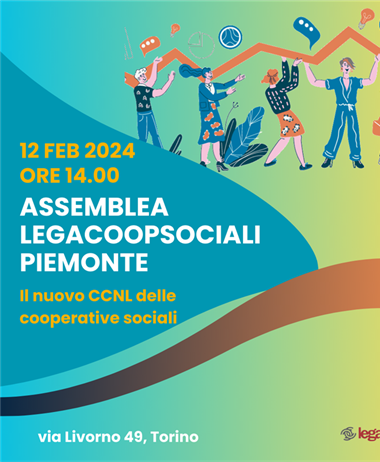 LegacoopSociali Piemonte: assemblea lunedì 12 febbraio sul rinnovo del CCNL