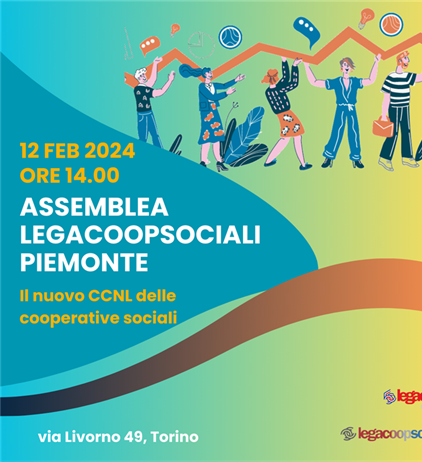 LegacoopSociali Piemonte: assemblea lunedì 12 febbraio sul rinnovo del CCNL