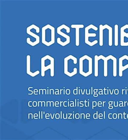 Seminario 26 giugno 2024 "Sostenibilità oltre la compliance" – Torino...