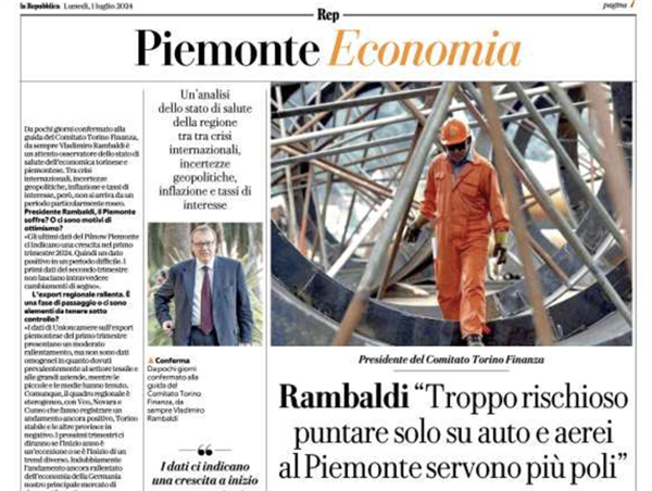 Rambaldi: "Troppo rischioso puntare solo su auto e aerei al Piemonte servono più poli"