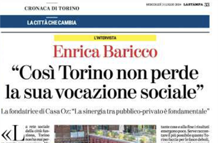 La sinergia tra pubblico e privato per il futuro sociale di Torino....