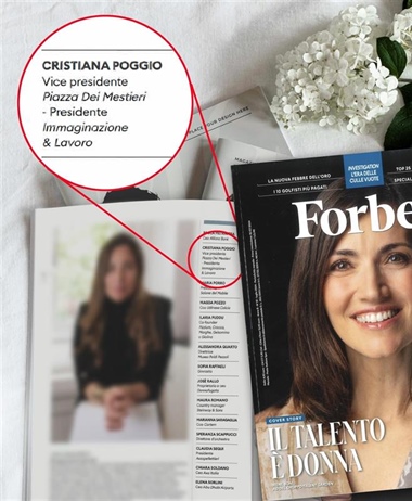 Cristiana Poggio tra le 100 donne scelte da Forbes Italia per aver...