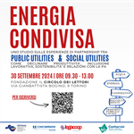 “Energia Condivisa - uno studio sulle esperienze di partnership tra Public utilities e Social utilities": 30 settembre ore 9.30