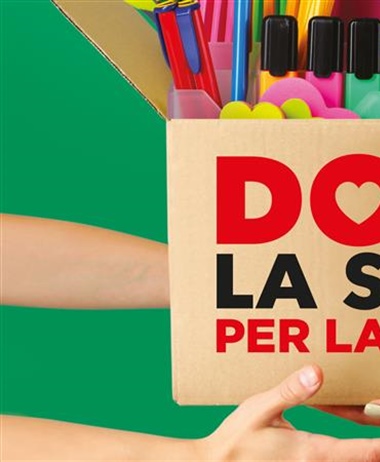 Il 7 settembre "Dona la Spesa per la Scuola", raccolta di materiali...