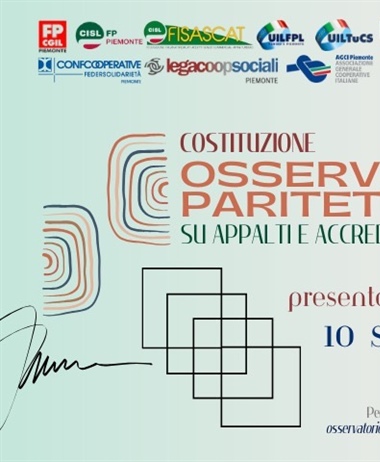 Conferenza stampa Osservatorio Paritetico Regionale del Piemonte sugli...