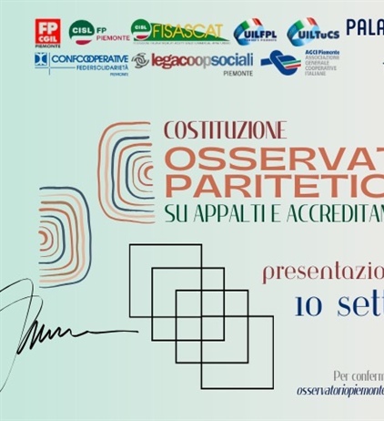 Conferenza stampa Osservatorio Paritetico Regionale del Piemonte sugli...