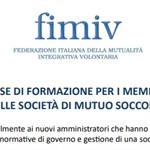 Corso base di formazione per i membri dei Cda delle Società di Mutuo Soccorso