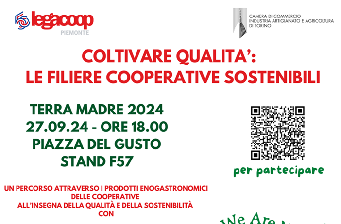 “Coltivare qualità: le filiere cooperative sostenibili”: Legacoop...