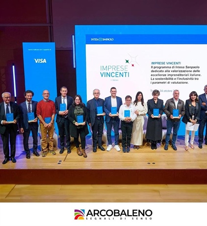 Ad Arcobaleno il premio Imprese Vincenti di Intesa San Paolo