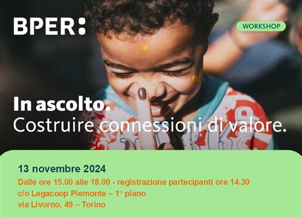 13 novembre: Road show #InAscolto promosso da Bper Bene Comune e dedicato al Terzo Settore