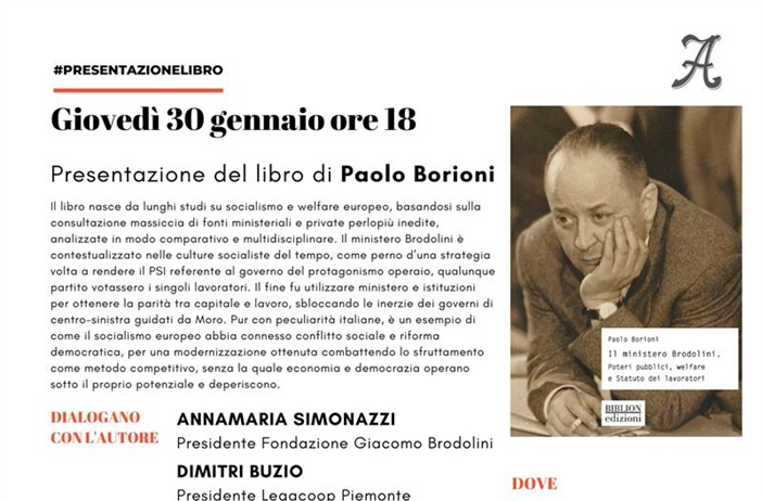 La Fondazione Amendola presenta "Il Ministero Brodolini" giovedì 30 gennaio