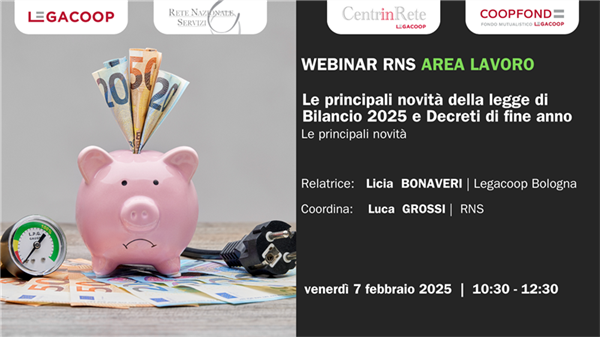 Novità da CAPACE: Webinar “Le principali novità della legge di Bilancio 2025 e Decreti di fine anno”