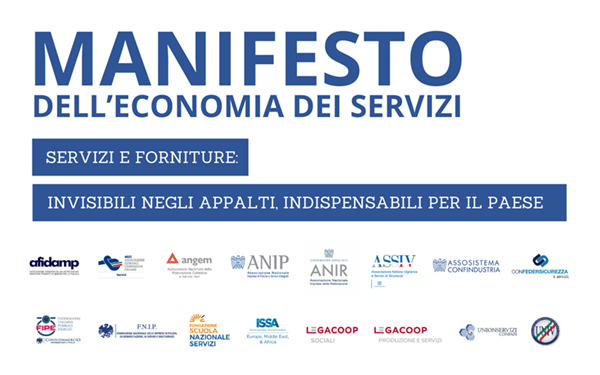 Nasce il Manifesto dell’Economia dei Servizi: Le imprese chiedono al Governo equità negli appalti pubblici