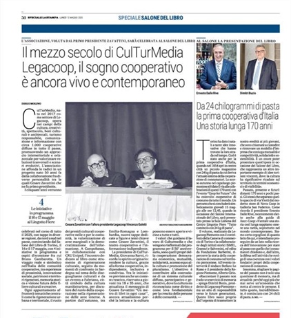 La cooperazione di Legacoop al Salone del Libro 2025