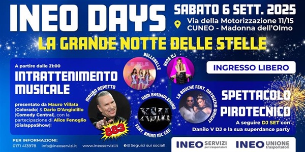 INEO DAYS 2025: due giorni di spettacolo e autotrasporto