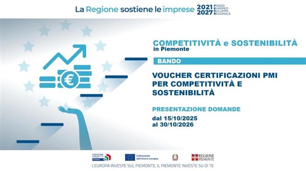 Voucher certificazioni PMI per competitività e sostenibilità 2025 – Incontri territoriali