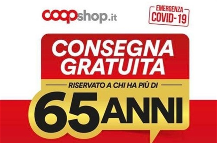 Consegna a domicilio GRATUITA over 65 anni